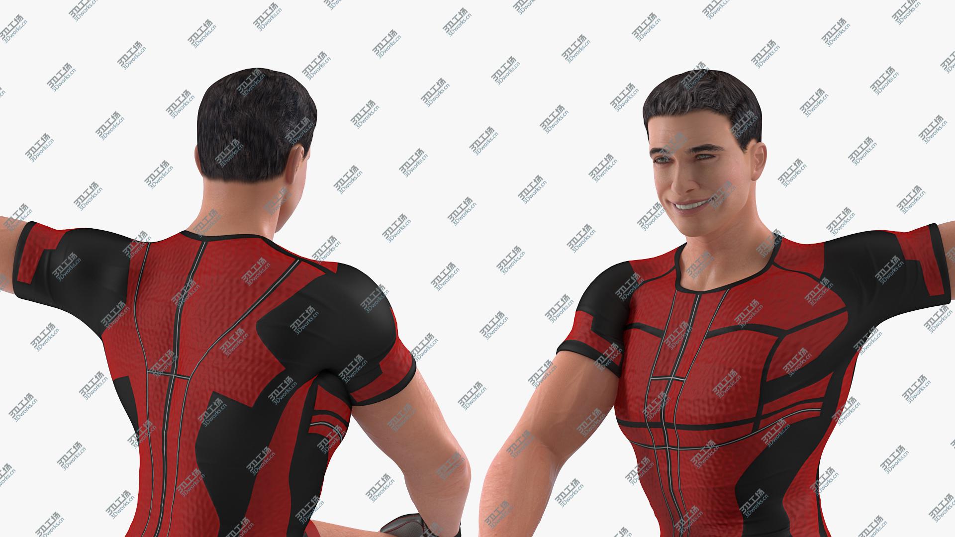 images/goods_img/202104093/3D Athletic Man doing Lunge and Twist/5.jpg